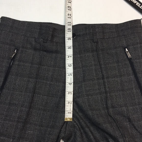 New Karl Lagerfeld Paris Women’s Gray Wool Blend Straight Leg Trousers. Sz 30 - Picture 9 of 11